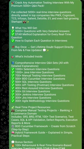 Automation Testing Interview Questions #selenium #infosys #automationtesting #short #interview