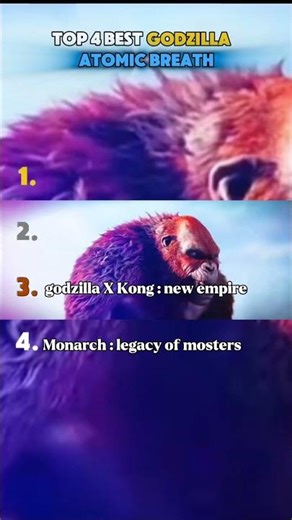 top 4 best godzilla atpmic breath #shorts