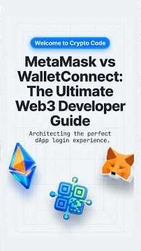 MetaMask vs WalletConnect 🔥 எது Best for Web3 Login? Full Developer Guide