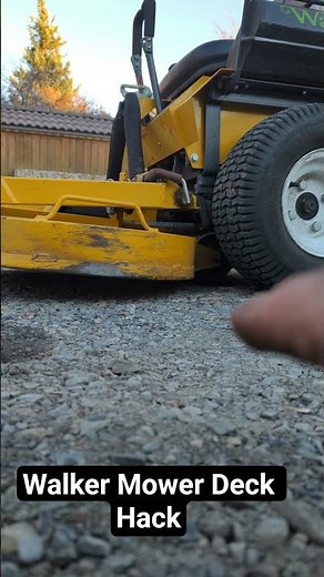 Walker Mower Deck Adjustment!