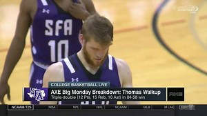 42K views · 829 reactions | Thomas Walkup was featured on ESPN's College Basketball Live after putting in a triple double against UIW! Walkup is one two players in the NCAA the last 20 years to have 10 points, 15 rebounds, 10 assists, and five steals in one game. | SFA Men's Basketball | Facebook