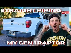 2013 ford f150 raptor resonator and muffler delete - gen 1raptor straight pipes
