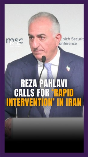 Speaking at the Munich Security Conference on Saturday, Reza Pahlavi, the exiled son of Iran’s last shah called on Trump and other world leaders to “help secure Iranian freedom” amid a brutal crackdown by Iranian authorities on nationwide protests against the clerical establishment. “Every day that goes by, more Iranians are dying in Iran. So the intervention and a rapid intervention will only help save more lives and at the same time help us overcome this regime,” said Pahlavi. US President Don
