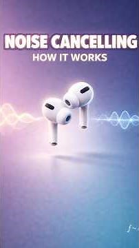HOW DOES NOISE CANCELLATION WORK? #ai #education