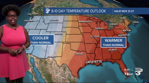 KATC Weather Forecast 5pm 11-13-25