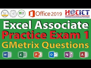 MOS Excel 2019 - GMetrix Practice Exam 1 (Training Mode)