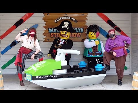 NEW Brickbeard's Watersports Stunt Show at LEGOLAND Florida Resort - Full Show 2021
