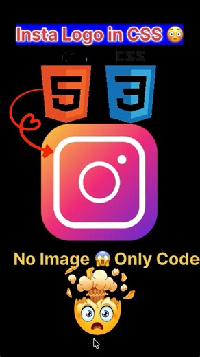 Instagram Logo Using Only CSS 😳🔥 (No Image)