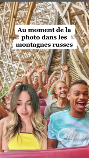 On tape la pause dans toutes les circonstances😂 #attraction #photo #montagnerusse #foryou #foryoupage