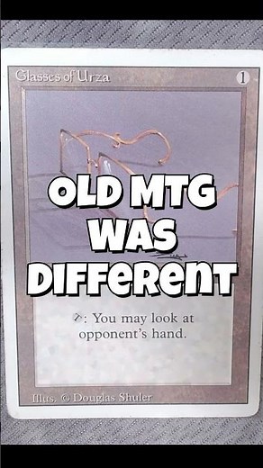 This Used To Be GOOD 👀 Glasses of Urza(3ED) #mtg #mtgvintage