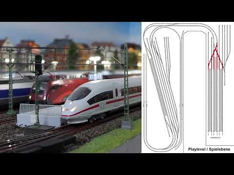 Moderne Märklin-H0-Anlage Update 1 - Überblick mit Gleisplan – Modellbahn mit Oberleitung, ICE, ...