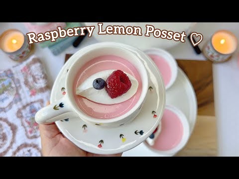 Raspberry Lemon Posset | A Last Taste of Summer Quiet Baking Time ♡
