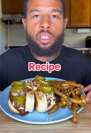 Homemade Chili Cheese Hotdogs Recipe