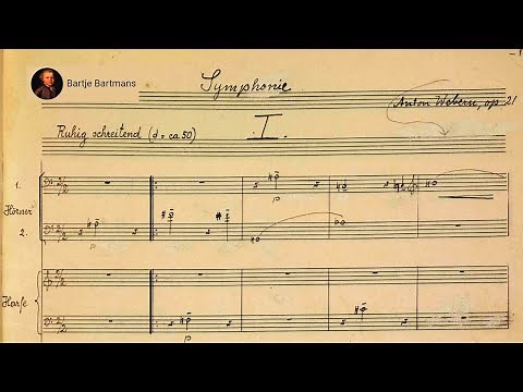 Anton Webern - Symphony Op. 21 (1927-28) {Manuscript score}