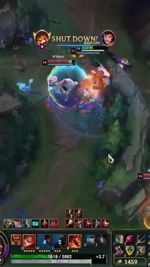 Two Huge Shutdowns!🔥#gnar #leagueoflegends #gnarclips #shorts