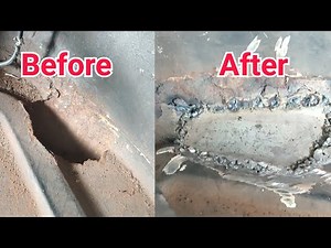 Rust hole repair - Rust repair with Welding | How to Fix Rust Holes in Vehicle Floor Step by Step
