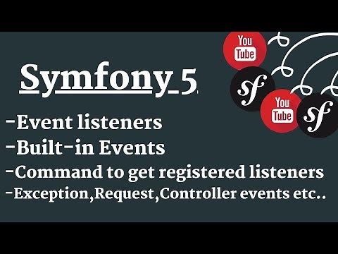 Event listener in Symfony 5 | Built-in Symfony Events | Command to find out registered listeners