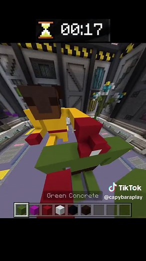 One punch capybara! #minecraftmemes #buildbattle