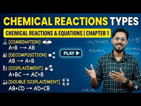 Types of Chemical Reactions | Class 10 Chemistry Chapter 1 | Chemical Reactions and Equations