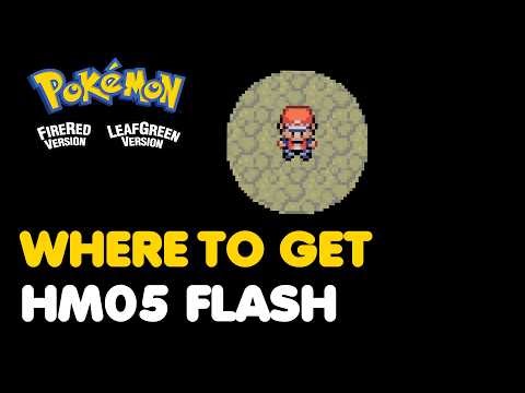 How To Learn "FLASH" (HM05) In Pokemon Fire Red & Leaf Green