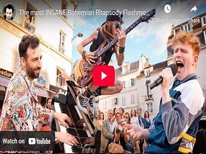 Paris Streets Turn Into Stage for Epic Bohemian Rhapsody Flashmob