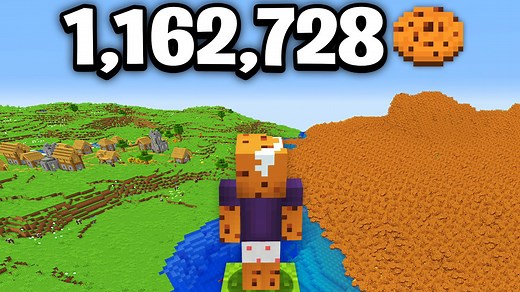 What it took to farm 1,162,728 cookies in Minecraft Hardcore