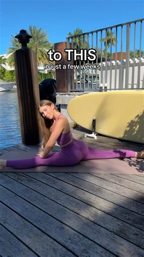 Split tutorial!! Do each stretch for 30 sec per side💜#workout #split #stretching #tips #shorts