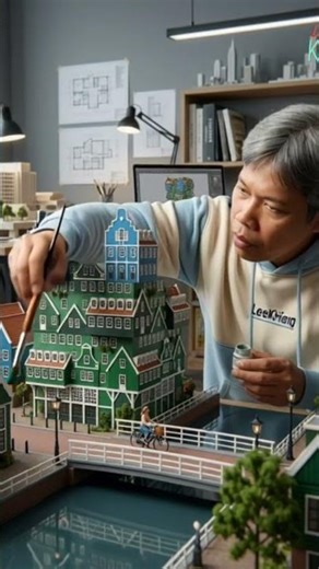 "Diorama ikonik Inntel Hotels Amsterdam Zaandam, Netherlands 🇳🇱"