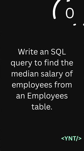 Day 6/30 🔥 Find Median Salary in SQL | Interview Query