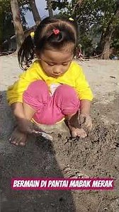 Playing at Mabak Merak Beach #mabakbeach #beach