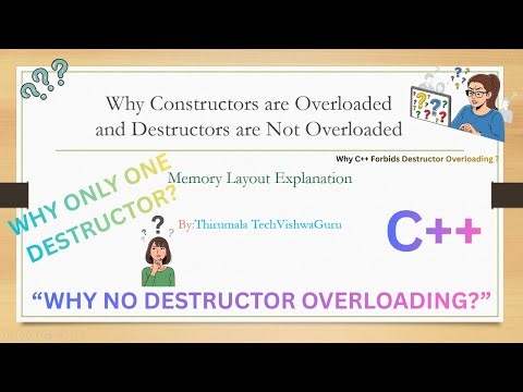 ❌ WHY NO DESTRUCTOR OVERLOADING? ONLY ONE DESTRUCTOR! THIS C++ RULE SHOCKS!!!