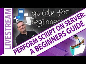 Perform Script on Server for Claris FileMaker Beginners