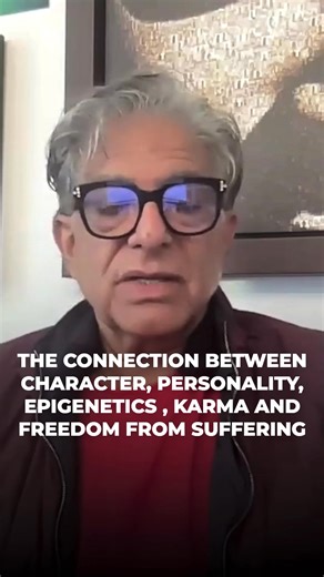 Discover the deep connections between character, personality, and epigenetics. How does our understanding of these concepts lead to freedom from suffering? 🌌 Dive into the intricate dance of karma and consciousness, and transform your perception. Visit the Chopra Well on YouTube to see the full video and watch all my ‘Daily Deepak’ videos: youtube.com/thechoprawell Continue the conversation with my digital twin at: https://www.deepakchopra.ai/?utm_source=facebook&utm_medium=ddreellink #Epigenet