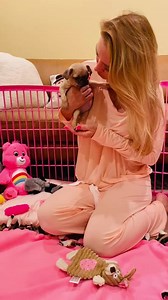 TULIP 💗 Is what the lady who bottle fed her after she was found dumped in the alley named her, and I want to honor that name. This little girl is so much tinier in person. She is about the size of our little baby Jane. She is a mess. Her spine is severely crooked, it affected the size & shape of her organs. Her diaphragm is very small so she gets winded easily. She has a totally dislocated right hip. The biggest problem is obviously the spine. I have a feeling it is impinging on part of her spi