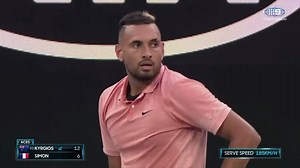 Kyrgios and Simon give their best Nadal impersonations when given their respective time violations. 😂 They seem pretty spot on! | Wide World of Sports