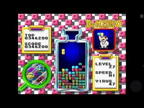 Dr Mario Beating Level 27 Speed Hi SNES Nintendo Gameplay Satisfying Retro Video Gaming