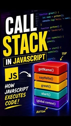 ✅ JavaScript Call Stack | Website | Basics Tutorials #shorts
