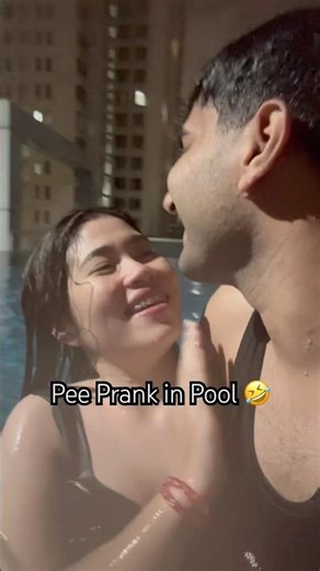 Pee Prank in Swimming Pool 🤣 Thai Indian Couple