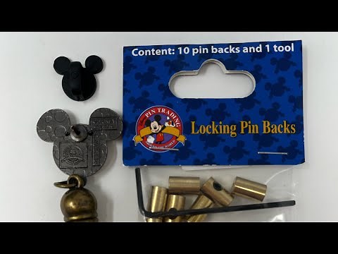 Disney Locking Pin Backs for Pin Trading, How to Use