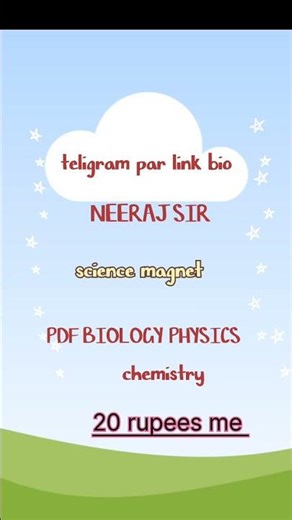 neeraj sir notes #science #neerajsir #sciencemagnet #notes. link about