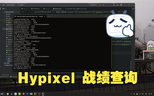 PlayerLib! hypixel战绩查询工具