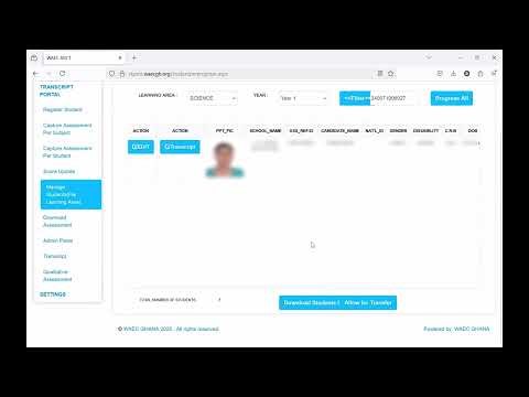 9 How to transfer a student