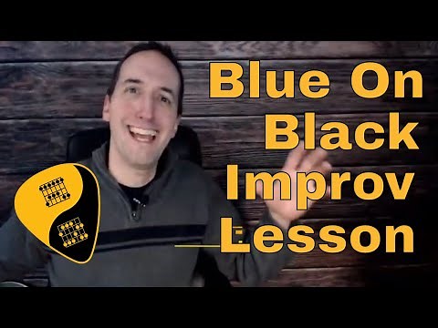 How to Improvise a Guitar Solo over Blue on Black by Kenny Wayne Shepherd Using the Pentatonic Scale