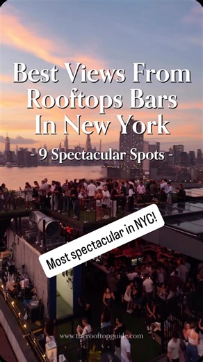 The rooftop bars with best views in NYC! Our picks of the 9 best rooftop bars in New York if you’re looking for venues with spectacular views of the NYC skyline. #rooftopbar #nycrooftop #nycview #nycskyline #nyc2026 Best view in NYC Rooftop bars NYC Best rooftops New York Sky bars NYC NYC bars NYC rooftops Best rooftop bars in NYC NYC rooftops 2026 | The Rooftop Guide