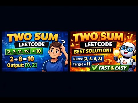 TwoSum leetcode first question. 2 ways to solve the question