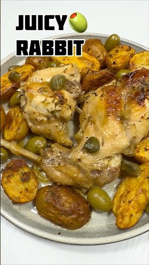🫒Rabbit with Olives, Capers & Garlic