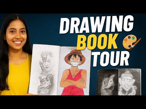 My Full Drawing Book Tour 🎨 | All My Best Artworks | Artonamah Sketchbook Tour