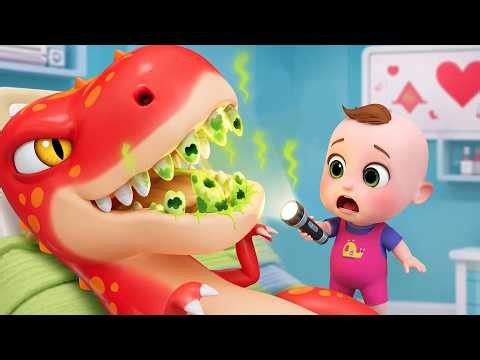 Fixing the T-Rex's Teeth | Learn Good Habits | Baby Cartoon & Kids Song | Nursery Rhymes for Kids