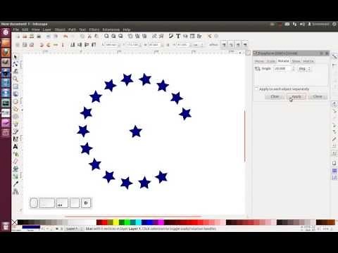 Inkscape - Repeating Duplicate+Object Transformation Tool