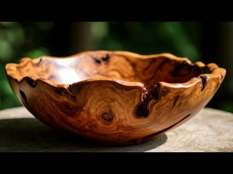 From Log to Masterpiece: Crafting a Stunning Bowl on the Lathe!
